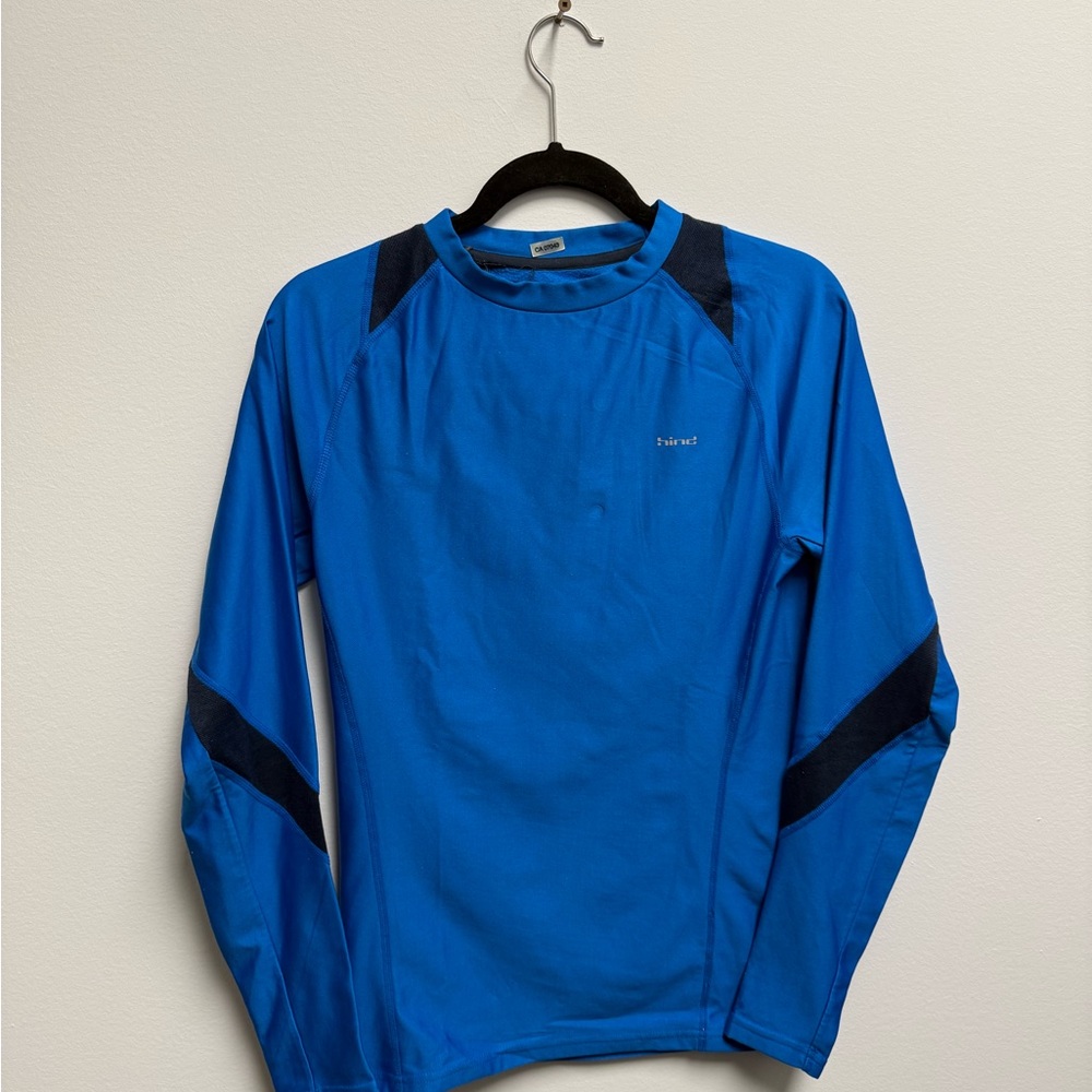 Hind Blue Athletic Shirt with Black Trim